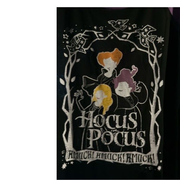 Disney Hocus Pocus Long Sleeve Tee - Black and Purple - Picture 3 of 3
